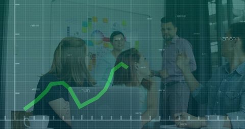 Financial growth projection wide consultancy discussion boardroom