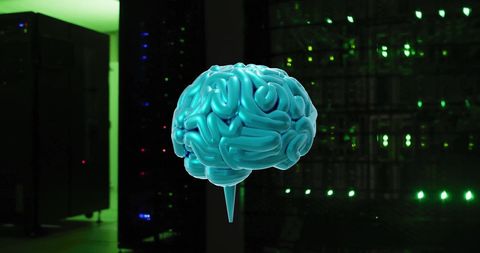 Artificial Intelligence Brain Model in Data Center - Download Free Stock Images Pikwizard.com