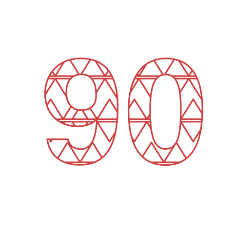 Red Geometric 90 Design on Transparent Background - Download Free Stock Videos Pikwizard.com