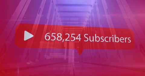 Subscribers Growth Social Media Concept over Data Servers - Download Free Stock Images Pikwizard.com