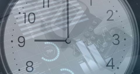 time and business digital interface with payment data overlay - Download Free Stock Images Pikwizard.com