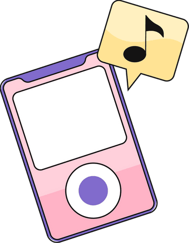 transparent vector music player with note icon and blank screen - Download Free Stock Videos Pikwizard.com