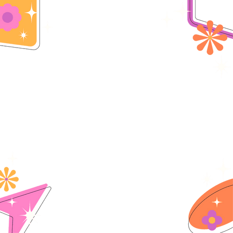 multicolor transparent border with floral and sparkle motifs - Download Free Stock Videos Pikwizard.com