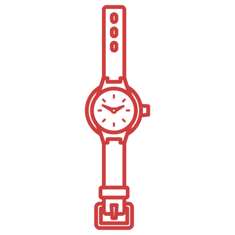 red watch illustration on transparent background modern design - Download Free Stock Videos Pikwizard.com