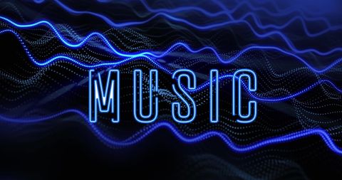Vibrant Electronic Music Waves Background - Download Free Stock Images Pikwizard.com