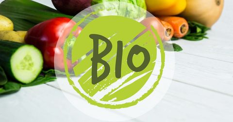 Fresh Organic Vegetables with Bio Label Symbol for Healthy Living - Download Free Stock Images Pikwizard.com