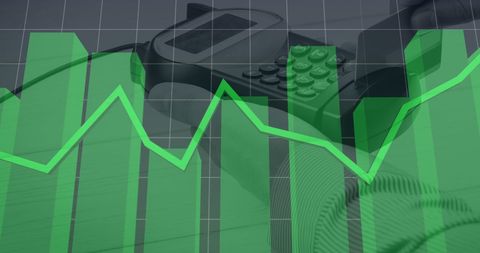 Integrating statistics into credit card transactions concept