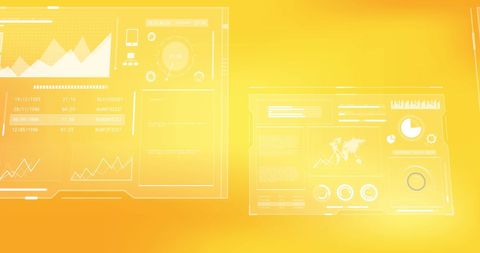 futuristic holographic interface with graphs and charts - Download Free Stock Images Pikwizard.com