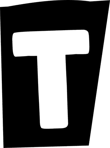 bold letter t in geometric sans-serif on transparent background - Download Free Stock Videos Pikwizard.com