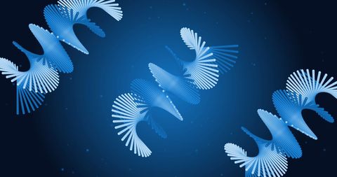 Abstract DNA Strands with Futuristic Digital Interface - Download Free Stock Images Pikwizard.com