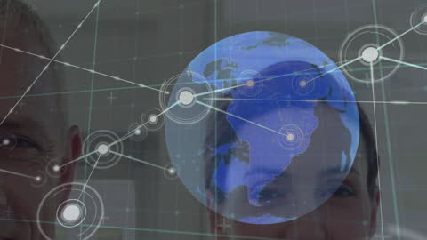 Global Healthcare Network Concept with Doctors Smiling