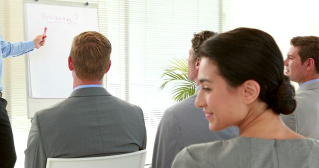 Employees Attentively Watching Presentation in Office - Download Free Stock Images Pikwizard.com