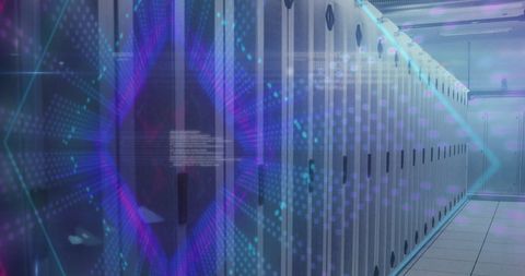 Digital Transformation in Secure Server Room - Download Free Stock Images Pikwizard.com