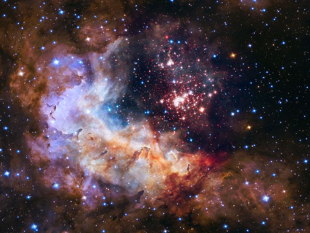 NASA Unveils Celestial Fireworks as Official Image for Hubble 25th Anniversary - Download Free Stock Photos Pikwizard.com