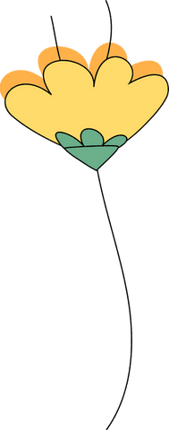 minimalistic yellow flower on transparent background - Download Free Stock Videos Pikwizard.com