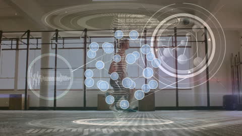 Fitness Data and Network Visualization in Modern Gym