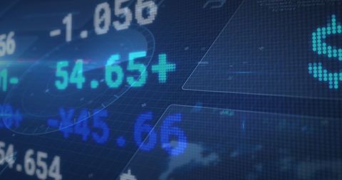 Abstract Financial Data with Dynamic Digital Visualization - Download Free Stock Images Pikwizard.com