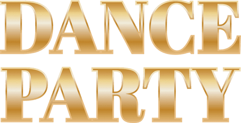 golden dance party text on transparent background - Download Free Stock Videos Pikwizard.com