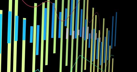 Digital Financial Data and Market Trends Analysis on Black Background - Download Free Stock Images Pikwizard.com