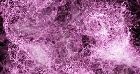 Vivid Pink Light Trails on Black Background Convey Energy