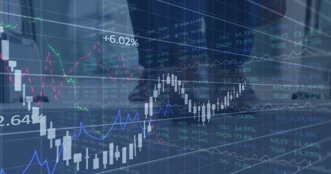 Dynamic Business Analysis with Global Digital Interface Figures - Download Free Stock Images Pikwizard.com