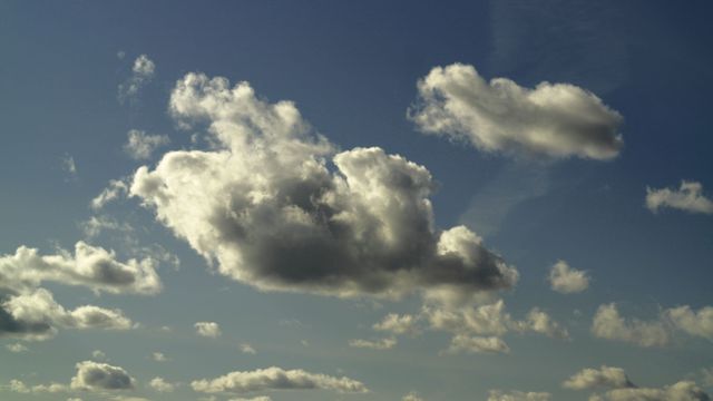 Fluffy White Clouds Against Clear Blue Sky - Download Free Stock Photos Pikwizard.com