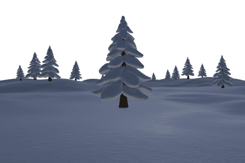peaceful snowy landscape with transparent fir trees - Download Free Stock Videos Pikwizard.com