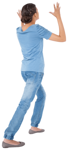 Furious Woman Raising Hands on Transparent Background - Download Free Stock Videos Pikwizard.com