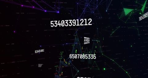 Digital Data Streams and Network Connections on Black Background - Download Free Stock Images Pikwizard.com