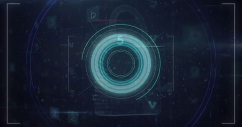 Digital Lock with Data Visualization for Cybersecurity - Download Free Stock Images Pikwizard.com