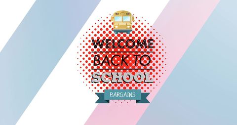Welcome back to school sale promotion with icons