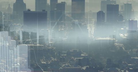 Financial Data Integrating with Modern Cityscape - Download Free Stock Images Pikwizard.com