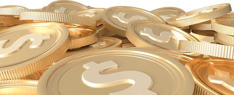 Shiny Gold Coins with Dollar Sign on Transparent Background - Download Free Stock Videos Pikwizard.com