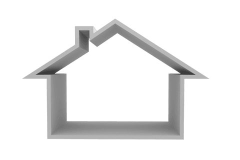 3D Transparent House Outline in Minimal Design - Download Free Stock Videos Pikwizard.com