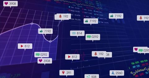 Digital Analytics Interface Highlighting User Engagement Statistics