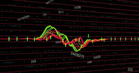 Dynamic Stock Market Chart Illustrating Financial Trends