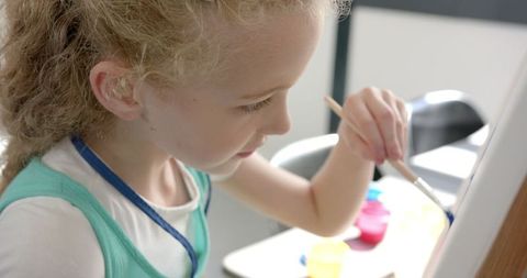 Creative Child Enjoying Art Class - Download Free Stock Images Pikwizard.com