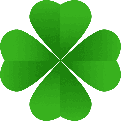 green heart-shaped four-leaf clover with transparent background - Download Free Stock Videos Pikwizard.com