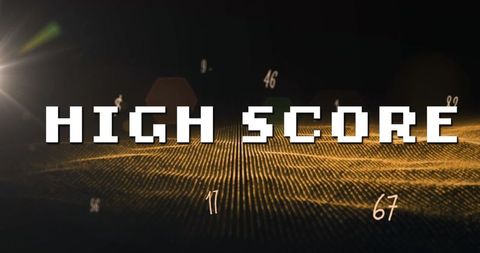 Digital game high score with data display