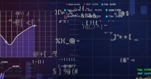 Digital Financial Data Analytics with Graphs and Codes - Download Free Stock Images Pikwizard.com