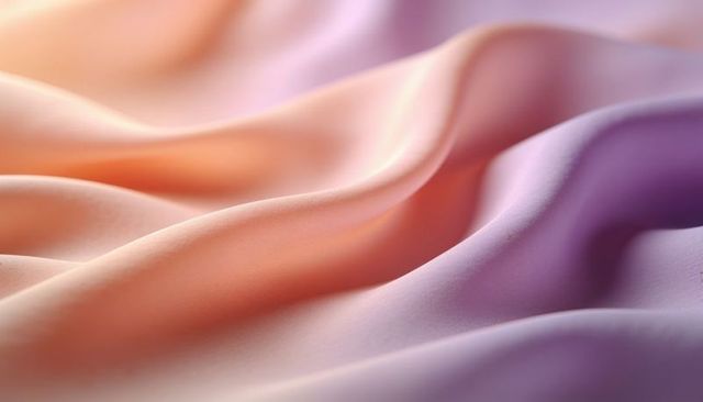 Flowing pastel silk fabric with gentle folds and subtle sheen for elegant backgrounds