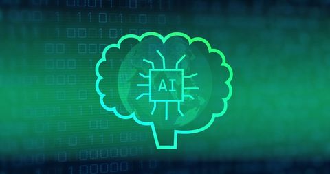 Digital AI Brain Processing with Global Data Visualization - Download Free Stock Images Pikwizard.com