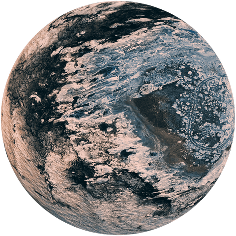 Planet Earth in Digital Illustration on Transparent Surface - Download Free Stock Videos Pikwizard.com