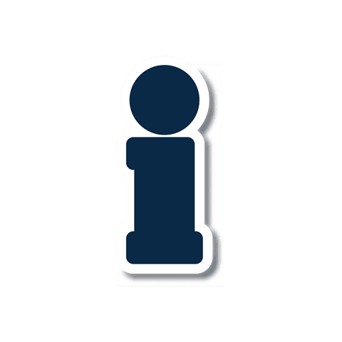 blue i letter illustration with white outline on transparent background - Download Free Stock Videos Pikwizard.com