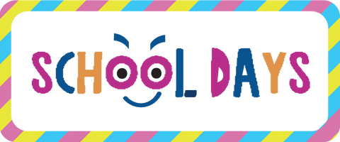 Vibrant School Days Text with Colorful Border on Transparent Background - Download Free Stock Videos Pikwizard.com
