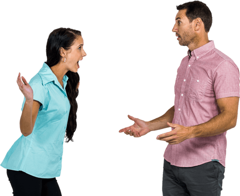 transparent couple arguing expressively - Download Free Stock Videos Pikwizard.com