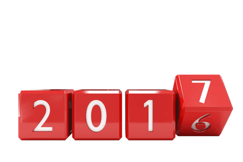 2016 to 2017 Transition on Red Cubes with Transparent Background - Download Free Stock Videos Pikwizard.com