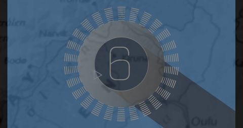 Digital Map Interface with Countdown Element - Download Free Stock Images Pikwizard.com