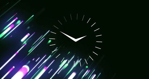 Abstract Timepiece with Dynamic Light Trails - Download Free Stock Images Pikwizard.com
