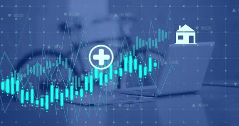 Digital Financial Growth Analytics in Modern Office Setting